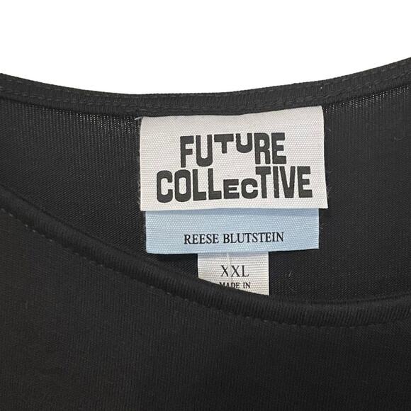 Future Collective‎ Reese Blutstein Black Midi Dress Size XXL NWT - Picture 7 of 10